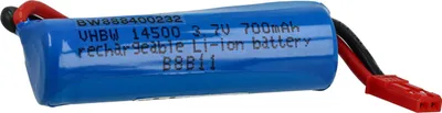 Produktbild von vhbw Akku kompatibel mit BEC Stecker für Modellbau z.B. Racing Car, Helikopter, Flugzeug (700mAh, 3,7V, Li-Ion)