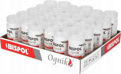 Zdjęcie produktu dla Wkłady do zniczy parafinowe BISPOL WP2N 48H 30szt.