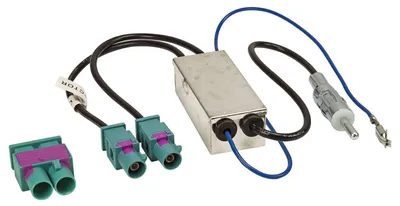 Fakra-Diversitätsantennenadapter auf DIN, kompatibel mit Audi, VW u. a.