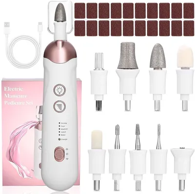 Produktbild von Elektrischer Nagelfräser 9-in-1 – Profi Maniküre & Pediküre Set, tragbar