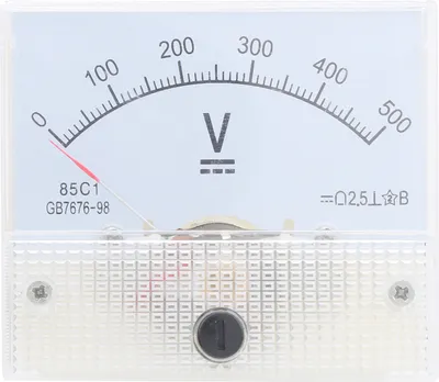 Image de Voltmètre à aiguille DC haute précision pour équipement de mesure de tension 85C1 DC 0~500V
