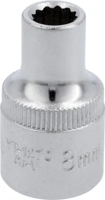 Produktbild von YATO 12-Kant-Steckschlüsseleinsatz 1/2"" kurz 8mm