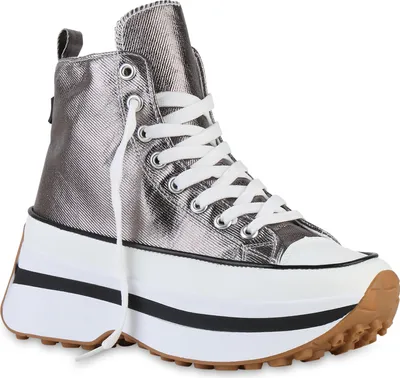 VAN HILL Plateau Sneaker Schwarz 38