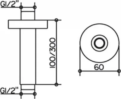 Produktbild von KEUCO 51689170300 Brausearm Elegance 51689,