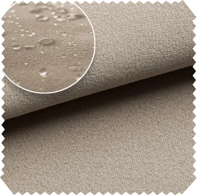 Produktbild von novely® TRITON - Microfaser Velours in Wildleder-Optik - Wasserabweisender Möbelstoff - Pflegeleichte Meterware 1lfm - Farbe: 03 Milchkaffee