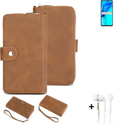 Produktbild von K-S-Trade 2in1 Handyhülle kompatibel mit Huawei Maimang 9 + Kopfhörer Schutzhülle & Portemonnee Schutzhülle Tasche Handytasche Case Etui