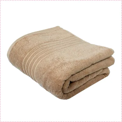 Produktbild von GLAESERhomestyle Badehandtuch | 3er Set | 100 x 150 cm | Taupe | 100% Baumwolle
