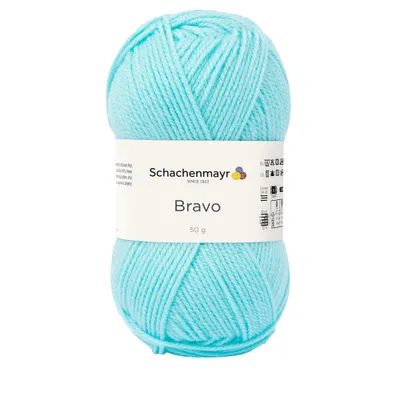 Image de Schachenmayr Bravo, 50g bleu menthe fils à tricoter main