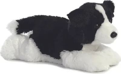 Produktbild von Aurora, 31566, Flopsies Border Collie, 30cm, Plüschtier, schwarz/weiß