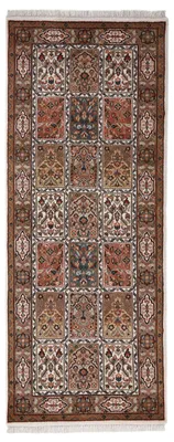 Produktbild von Bakhtiar Teppich Läufer Creme 80x300 cm | Handgeknüpfter Teppich für Wohn- und Schlafzimmer