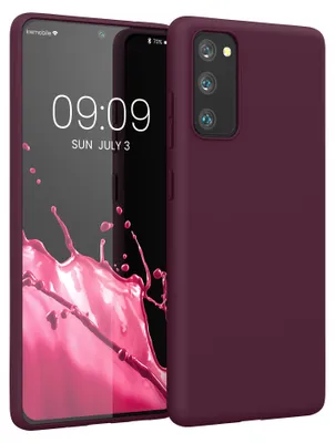 Produktbild von kwmobile Handyhülle für Samsung Galaxy S20 FE Hülle - TPU Case - Kabelloses Laden - Schutzhülle Cover in Bordeaux Violett