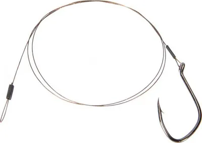 Obrázok produktu pre Singer 1x7 oceľový nadväzec s jedným háčikom 60 cm 12 kg veľkosť 1/0