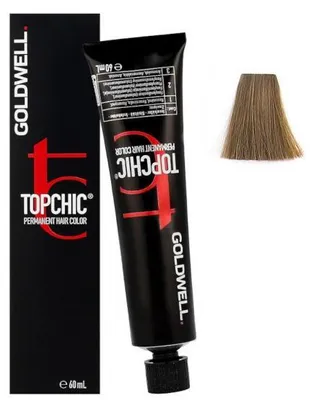 Image de Goldwell Topchic Hair Color coloration permanente professionnelle pour tous types de cheveux 8N@BS 60 ml