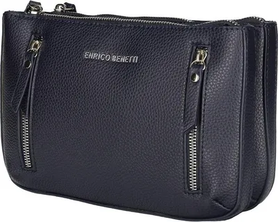 Produktbild von Kleine Damen Tasche Schultertasche Umhängetasche Crossover Bag Leder Optik Handtasche Navy