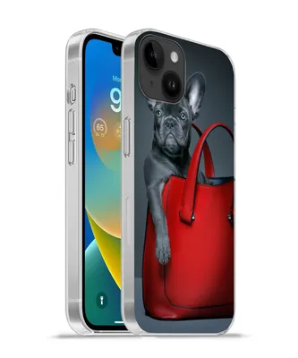 Produktbild von MuchoWow® Handyhülle Schutzhülle Hülle für Apple iPhone 14 Plus - Soft case Hund - Lustig - Tasche - Kinder - Jungen - Mädchen - Kinder Silikon Softcase Handy Hülle - Abbildung
