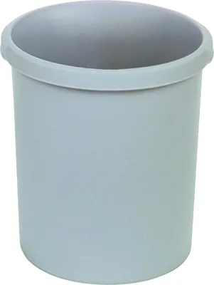 Image de 3 poubelles HAN 1834-11 KLASSIK - 30 litres, rondes, 2 poignées encastrées, très robustes, gris clair