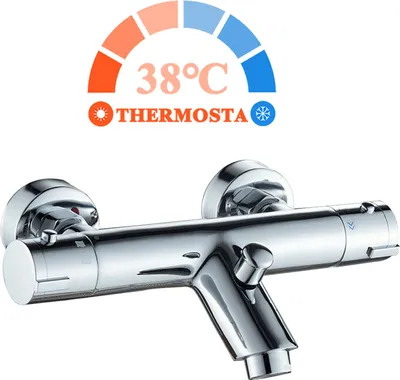 Produktbild von Thermostat Badewannenarmatur Badewanne Wasserhahn Duscharmatur set