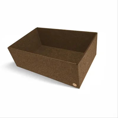 Produktbild von Aufbewahrungsbox CLEAN Filz 36 x 56 x 20 cm ohne Deckel in hellbraun meliert