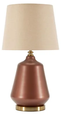 Imagen del producto de Lámpara de mesa Rosenthal -C- de cristal marrón con base redondeada Ø 35,5 cm