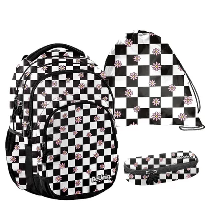Immagine prodotto di Zaino scolastico BeUniq GITTER - Set da 3 pezzi