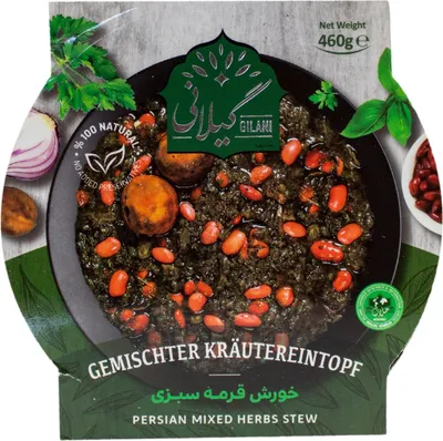 Produktbild von Fertiggericht Gilanifood | Persian Mixed Herbs Stew | Vegetarisch, ohne Konservierungsstoffe | 460g