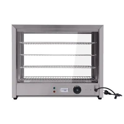Image de 4 étages de chauffe-plats Vitrine chauffante pour restaurant 30-85°C 800W