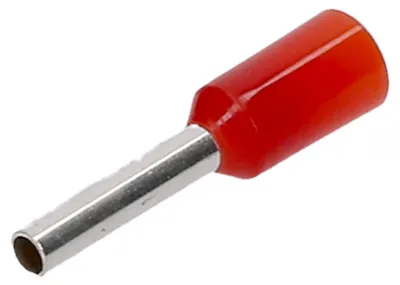 Immagine prodotto di 500 capicorda isolati Cembre da 1 mm² e 8 mm di lunghezza, rossi, codice PKE108 I, qualità industriale, dal rivenditore tedesco