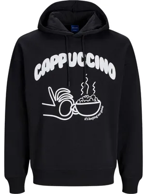 Produktbild von Jack And Jones - "Cappuccino" Kapuzenpullover für Herren, Übergroß GT24349 (M) (Schwarz)