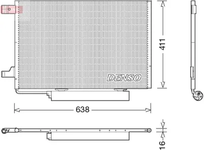 Immagine prodotto di DENSO DCN17006 Condensatore climatizzatore Condensatore climatizzatore adatto per MERCEDES-BENZ Classe A (W169) + essiccatore