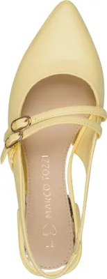 Produktbild von MARCO TOZZI Damen Vegan Ballerina Slingback 2-29409-44, Größe:40 EU, Farbe:Gelb