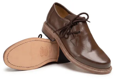 Produktbild von Haferlschuhe mit Ledersohle Trachtenschuhe Schuhplattler Tanz schuhe, Schuhgröße:43, Farbe:Dunkelbraun