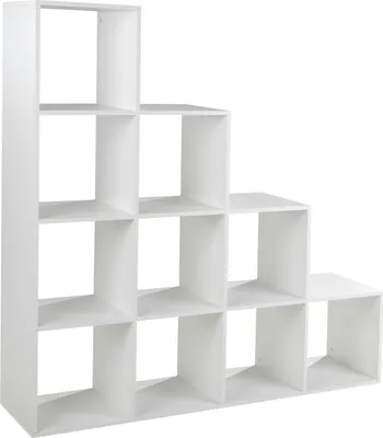 Produktbild von Raumteiler - Weiß - 149 x 150 cm - mit 10 Fächern