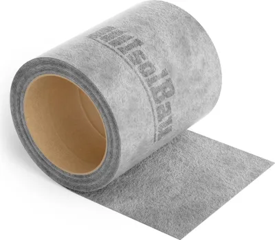 Produktbild von Isolbau Dichtband P3 Grau - 10 m Abdichtband Wasserdichtes Dichtungsband für Sanitär, Dusche, Bad und Fliesen, Balkon und Terrasse, Abdichtung für Innen- & Außenbereich - 120 mm