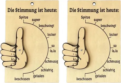 Produktbild von 1 Stück/2 Stück/3 Stück Stimmungsbarometer aus Holz, Wanddekoration, Stimmungsanzeige, einfach zu bedienender Emotionsindikator für Zuhause und Büro
