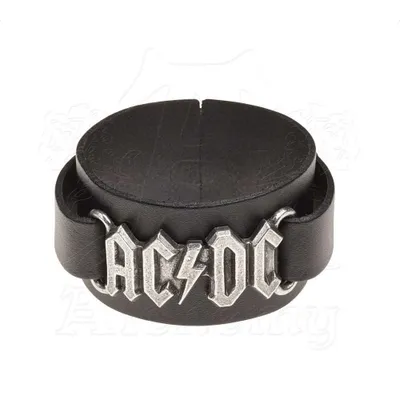 Produktbild von AC/DC - Lederarmband Logo für Herren/Damen Uni RO8822 (Einheitsgröße) (Schwarz)