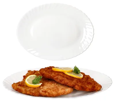 Produktbild von 2x Servierplatte Arkona oval LxB 30x23cm Opalglas weiß Buffet-Teller Vorspeisen