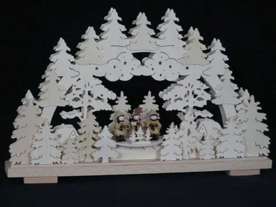 Produktbild von Schwibbogen mit Kurrende und Beleuchtung BxHxT 50x32x7cm NEU
