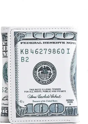 Zdjęcie produktu dla Stylowy portfel na banknoty z imitacji skóry, biały