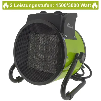 Produktbild von TroniTechnik® KH-503 Keramikheizer Heizlüfter Heizung 3.000 Watt, mit Tragegriff, PTC Keramik, stufenlose Thermosteuerung