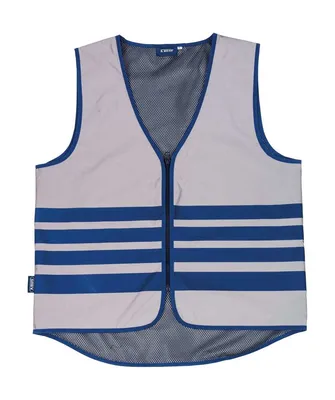 Zdjęcie produktu dla Kamizelka odblaskowa ABUS Lumino Urban Vest - w pełni odblaskowa kamizelka ochronna zapewniająca lepszą widoczność w nocy - dla dorosłych - z zamkiem błyskawicznym - rozmiar L
