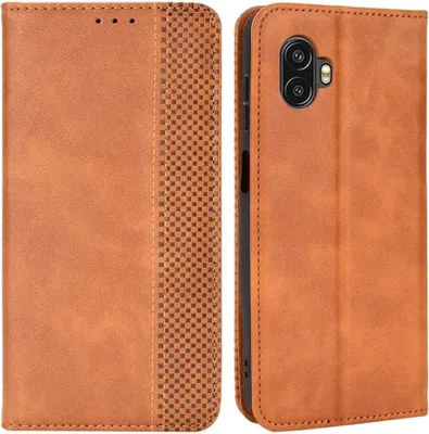 Produktbild von Samsung Galaxy Xcover 6 Pro Hülle - Coverup Vintage Style Klapphülle - Braun
