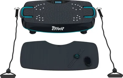 Produktbild von CRIVIT Sport Vibrationsboard Vibrationsplatte Fitness Trainer plus 2 Expander