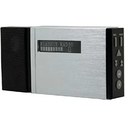 Produktbild von Soundmaster DAB400SI tragbares DAB+/UKW PLL-Radio, mit Akku, Aluoptik