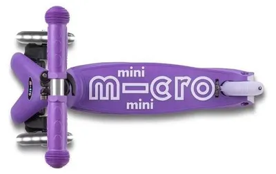 Obrázek produktu pro Miniaturní skládací koloběžka Mini DELUXE LED fialová