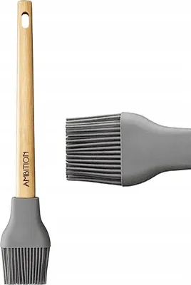 Produktbild von Ambition Silikon-Backpinsel Grau 29 cm