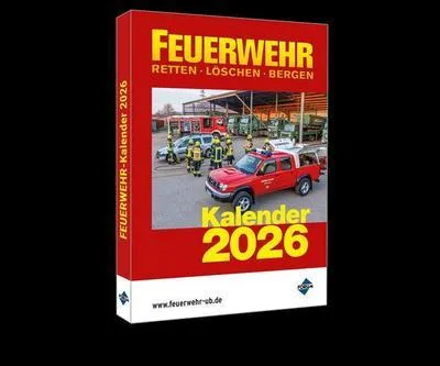 Produktbild von Feuerwehr Kalender 2026 mit Jahresdienstplan und Anwesenheitsnachweis