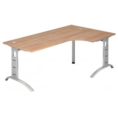 Zdjęcie produktu dla HAMMERBACHER FS82 Ohne Schreibtisch nussbaum L-Form