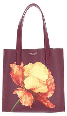 Produktbild von Ted Baker Handtasche Shimina Printed Flower Small Icon Bag Wine mehrfarbig
