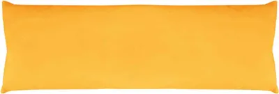 Produktbild von Seitenschläfer Kissenhülle Orange ca. 40x120 cm – Mikrofaser Bezug, waschbar, für Körperkissen, Füllkissen und Seitenschläferkissen