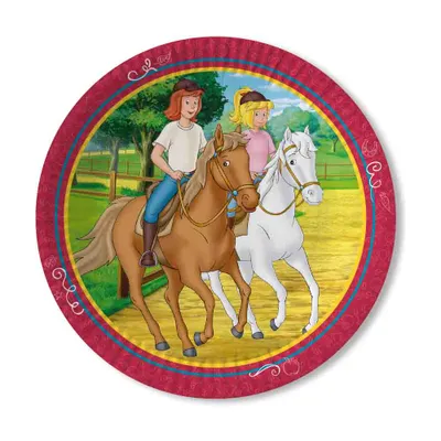Produktbild von 8 Stück Bibi und Tina Pappteller 23 cm Durchmesser